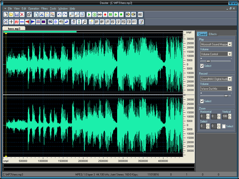 Dexster Audio Editor