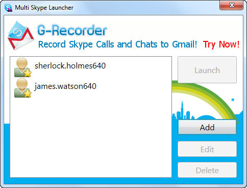 Multiple Skype Launcher(Skype࿪) 1.7.1 Ѱ