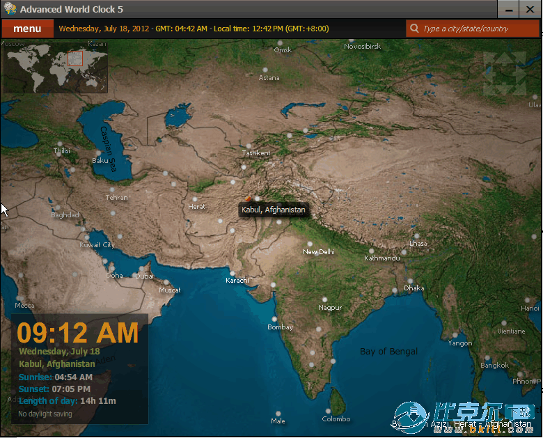 世界时间查询软件(Advanced World Clock) 