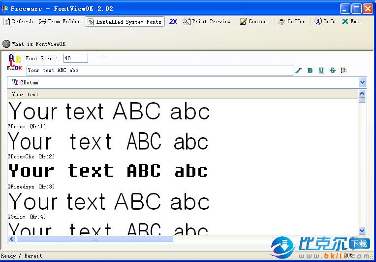 FontViewOK 8.21 download the new version for windows