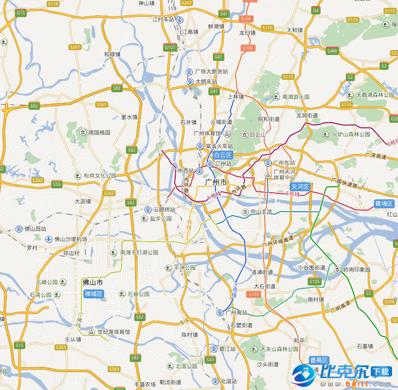 广州地图全图高清版 全图高清版