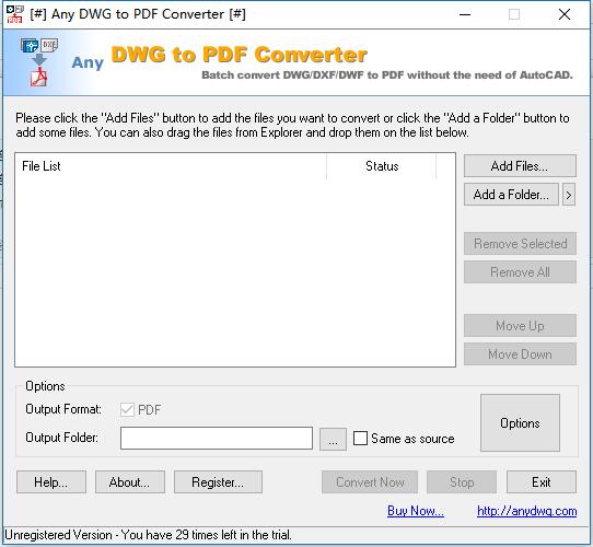 Any DWG to PDF Converter(DWGתPDF)