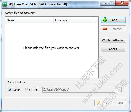 WebMתAVIת(Free WebM to AVI Converter)